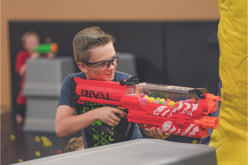nerf party red dragon martial arts